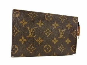 1円 ■美品■ LOUIS VUITTON ルイヴィトン モノグラム バケット用ポーチ マルチケース 小物入れ レディース メンズ ブラウン系 FC4045