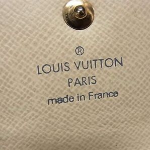 1円 LOUIS VUITTON ルイヴィトン N60386 ダミエアズール ミュルティクレ4 4連 キーケース 鍵入れ アイボリー系 AW5959の画像5