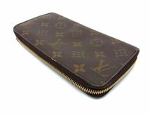 1円 LOUIS VUITTON ルイヴィトン M41894 ローズバレリーヌ ジッピー ウォレット モノグラム ラウンドファスナー 長財布 ブラウン系 FC4048_画像2