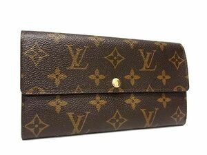 1円 LOUIS VUITTON ルイヴィトン M61734 モノグラム ポルトフォイユ サラ 二つ折り 長財布 ウォレット 札入れ 小銭入れ ブラウン系 FC4543