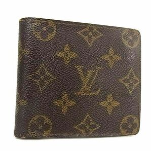 1円 LOUIS VUITTON ルイヴィトン M61669 モノグラム ポルトモネビエ 二つ折り 財布 ウォレット 札入れ 小銭入れ ブラウン系 FC2243の画像1