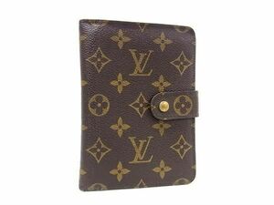 1円 ■美品■ LOUIS VUITTON ルイヴィトン M61207 モノグラム ポルトパピエジップ 二つ折り 財布 ウォレット 札入れ ブラウン系 AX4667