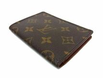 1円 LOUIS VUITTON ルイヴィトン M60533 モノグラム ポルト2 カルト ヴェルティカル パスケース カードケース ブラウン系 DA9153_画像2