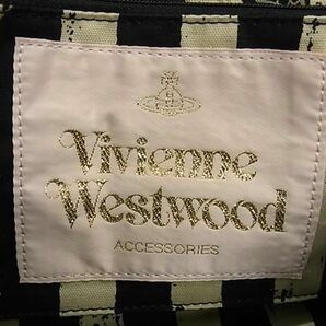 1円 ■美品■ Vivienne Westwood ヴィヴィアンウエストウッド オーブ キャンバス ショルダーバッグ 斜め掛けかばん ベージュ系 AW6799の画像6