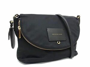 1円 ■美品■ MARC BY MARC JACOBS マークバイマークジェイコブス ナイロン クロスボディ ワンショルダーバッグ ブラック系 AW6664