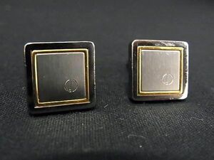 ■極美品■ dunhill ダンヒル カフスボタン カフリンクス アクセサリー 紳士 メンズ シルバー系 DD1063