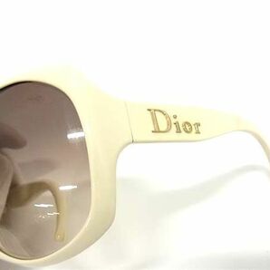 1円 ■極美品■ ChristianDior ディオール N5A02 62□20 125 サングラス メガネ 眼鏡 レディース アイボリー系 AX5257の画像3