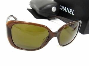 1円 ■美品■ CHANEL シャネル 5101 ココマーク サングラス メガネ 眼鏡 レディース ブラウン系 FC3906