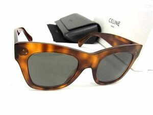 1円 ■美品■ CELINE セリーヌ CL4004IN 53R 50□22 150 3P べっ甲調 サングラス メガネ 眼鏡 レディース ブラウン系 AW5764