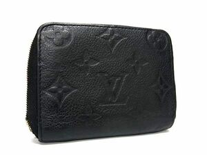 1円 LOUIS VUITTON ルイヴィトン M60574 モノグラムアンプラント ジッピーコインパース コインケース 小銭入れ ブラック系 AW5964