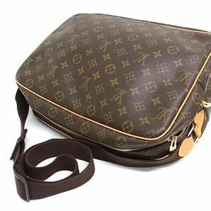 1円 ■美品■ LOUIS VUITTON ルイヴィトン M45252 モノグラム リポーターGM ショルダーバッグ 斜め掛けかばん ブラウン系 AW5157の画像3