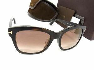 1円 ■極美品■ TOM FORD トムフォード TF614-F 52F 54□19 べっ甲調 サングラス 眼鏡 メガネ レディース メンズ ブラウン系 AW7545