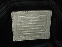 1円 ■極美品■ COACH コーチ F26121 サッチェル レザー タッセル 2WAY クロスボディ ショルダー ハンドバッグ アイボリー系 BJ2019_画像6