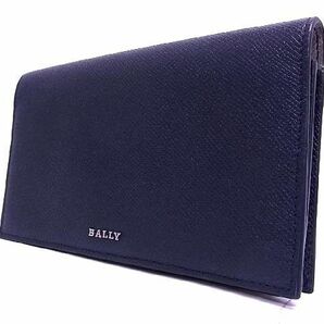 1円 ■新品■未使用■ BALLY バリー レザー 2WAY ショルダーバッグ ポシェット クラッチ 手持ち 肩掛け 斜め掛けかばん ネイビー系 AD7356の画像4