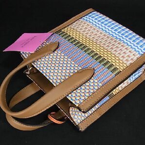 1円 ■新品■未使用■kate spade ケイトスペード K7772 マンハッタン キャンバス 2WAY ハンドバッグ ショルダー マルチカラー BG1390の画像5