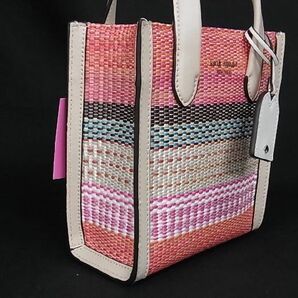 1円 ■新品■未使用■kate spade ケイトスペード K7772 マンハッタン キャンバス 2WAY ハンドバッグ ショルダー マルチカラー BG1391の画像2