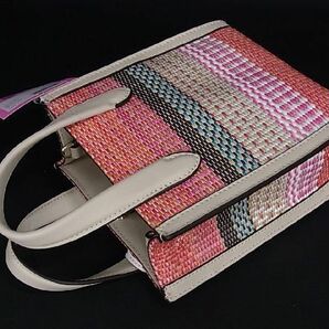 1円 ■新品■未使用■kate spade ケイトスペード K7772 マンハッタン キャンバス 2WAY ハンドバッグ ショルダー マルチカラー BG1391の画像5