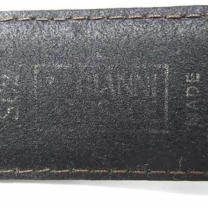 1円 ■美品■ VERSACE ヴェルサーチ メデューサ クロコダイル型押しレザー シルバー金具 ベルト 表記サイズ 80/32 ブラック系 AV7850の画像5