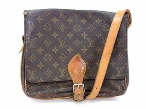 1円 LOUIS VUITTON ルイヴィトン M51252 モノグラム カルトシエール クロスボディ ショルダーバッグ 斜め掛け ブラウン系 AX3375