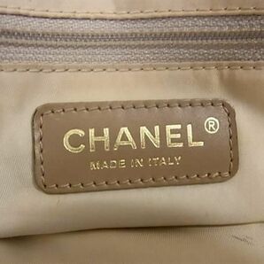 1円 CHANEL シャネル ココマーク ニュートラベルライン ナイロンキャンバス ショルダーバッグ トートバッグ ベージュ系 BK0237の画像6