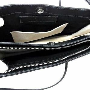 1円 BALENCIAGA バレンシアガ 339937 ネイビーポシェット キャンバス クロスボディ ショルダーバッグ 斜め掛け アイボリー系 EA2055の画像5