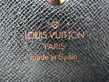 1円 LOUIS VUITTON ルイヴィトン M63572 エピ ポルトモネクレディ 二つ折り 長財布 ウォレット 札入れ ノワール ブラック系 AW4223_画像6