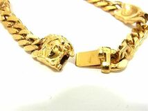 1円 ■美品■ GIANNI VERSACE ジャンニ ヴェルサーチ メデューサ ブレスレット アクセサリー レディース ゴールド系 FA3701_画像3