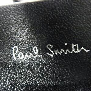 1円 ■極美品■ Paul Smith ポールスミス レザー×デニム ハンドバッグ トートバッグ メンズ レディース ブラック系×ネイビー系 AW6872の画像6