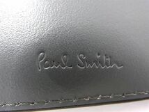 1円 ■極美品■ Paul Smith ポールスミス レザー マネークリップ 二つ折り 財布 ウォレット 小銭入れ 札入れ ブラック系 BG2422_画像5