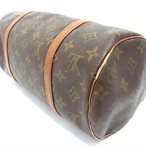 1円 LOUIS VUITTON ルイヴィトン M51365 モノグラム パピヨン30 ポーチ付き 円筒型 ハンドバッグ トート レディース ブラウン系 BJ1958の画像4