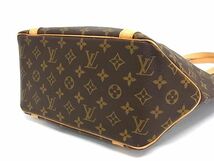 1円 ■美品■ LOUIS VUITTON ルイヴィトン M51108 モノグラム サックショッピング ショルダーバッグ トートバッグ ブラウン系 FA3807_画像4