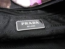 1円 ■美品■ PRADA プラダ キャンバス カモフラージュ 迷彩柄 ショルダーバッグ クロスボディ 斜め掛け カーキ系 FA3978_画像6