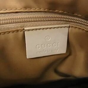 1円 ■美品■ GUCCI グッチ 002 1016 002122 バンブー GGキャンバス 2WAY ハンドバッグ ショルダー 斜め掛けかばん アイボリー系 FA4034の画像6