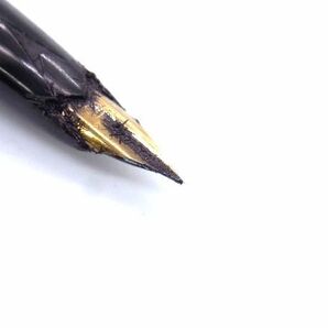 PLATINUM プラチナ ペン先 18K 18金 万年筆 筆記用具 文房具 ステーショナリー ブラック系×ゴールド系 DD3668の画像3