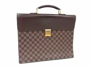 1円 LOUIS VUITTON ルイヴィトン N53315 ダミエ アルトナPM ビジネスバッグ ブリーフケース ハンドバッグ ブラウン系 CD1439