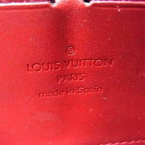 1円 LOUIS VUITTON ルイヴィトン M91732 モノグラムヴェルニ ジッピーウォレット ラウンドファスナー 長財布 レッド系 FB0185の画像5