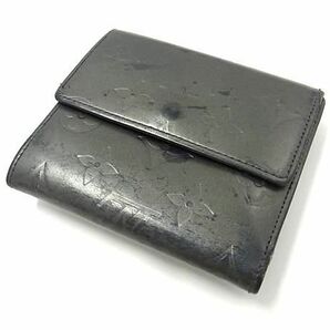 1円 LOUIS VUITTON ルイヴィトン M65112 モノグラムマットポルトモネビエカルトクレディ 三つ折り 財布 ウォレット ブラック系 FB0175の画像2