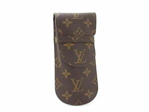 1円 ■美品■ LOUIS VUITTON ルイヴィトン M62970 モノグラム エテュイ リュネット ラバ メガネケース 眼鏡ケース ブラウン系 FC2205