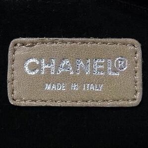 1円 CHANEL シャネル ココマーク チョコバー パテントレザー ハンドバッグ トートバッグ ショルダーバッグ レディース ベージュ系 BI1386の画像6