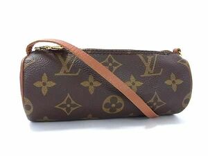 1円 ■極美品■ LOUIS VUITTON ルイヴィトン モノグラム パピヨン用ポーチ マルチケース 小物入れ レディース メンズ ブラウン系 CD1943