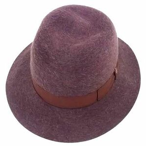 1円 BORSALINO ボルサリーノ ラビット ハット 帽子 表記サイズ 59 メンズ ブラウン系 AW6292の画像1