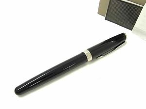 1円 ■極美品■ PARKER パーカー ペン先 18K 750 18金 万年筆 文房具 筆記用具 ステーショナリー ブラック系×シルバー系 AW7624