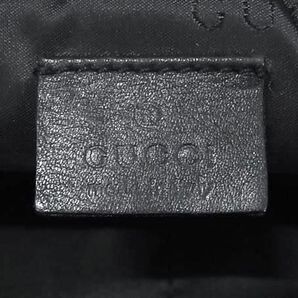 1円 GUCCI グッチ 039 0975 レザー クラッチバッグ セカンドバッグ ワンハンドルバッグ メンズ ブラック系 FC4858の画像7