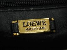 1円 ■美品■ LOEWE ロエベ アナグラム ナッパレザー ショルダーバッグ 肩掛け レディース イエロー系 FA4834_画像6