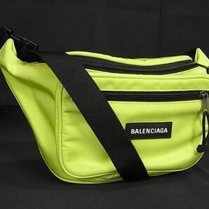 1円 ■美品■ BALENCIAGA バレンシアガ 482389 エクスプローラー ナイロン ウエストバッグ ボディバッグ イエロー系 FA3775の画像1