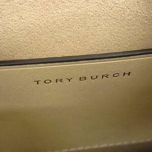 1円 ■新品■未使用■ TORY BURCH トリーバーチ Tモノグラム キャンバス×レザー 2WAY ハンドバッグ ショルダー アイボリー系 FA5091の画像6