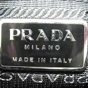 1円 ■美品■ PRADA プラダ レザー ワンハンドル ハンドバッグ ショルダー 肩掛け レディース ブラック系 FA4033の画像6