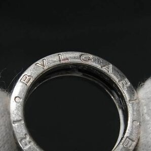1円 BVLGARI ブルガリ ビーゼロワン セーブザチルドレン SV925 リング 指輪 サイズ52 (約11号) シルバー系×ブラック系 FA3870の画像5
