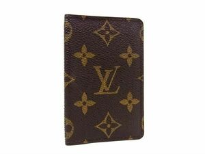 1円 ■美品■ LOUIS VUITTON ルイヴィトン M56362 モノグラム ポシェットカルトヴィジット カードケース 定期入れ ブラウン系 AW7405