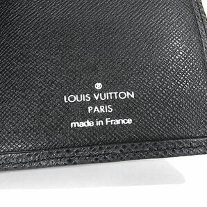 1円 ■美品■ LOUIS VUITTON ルイヴィトン M31002 タイガ ポルトカルトクレディ 二つ折り 長財布 ウォレット メンズ ブラック系 AW4188の画像5